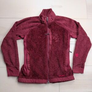 Patagonia R3 Regulator Jacket Womens M Red Burgundy Polartec‎ Full Zip Fleece